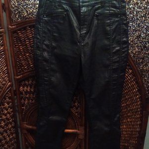 Chic black shiny jeans, SOHO NY&CO, size 12